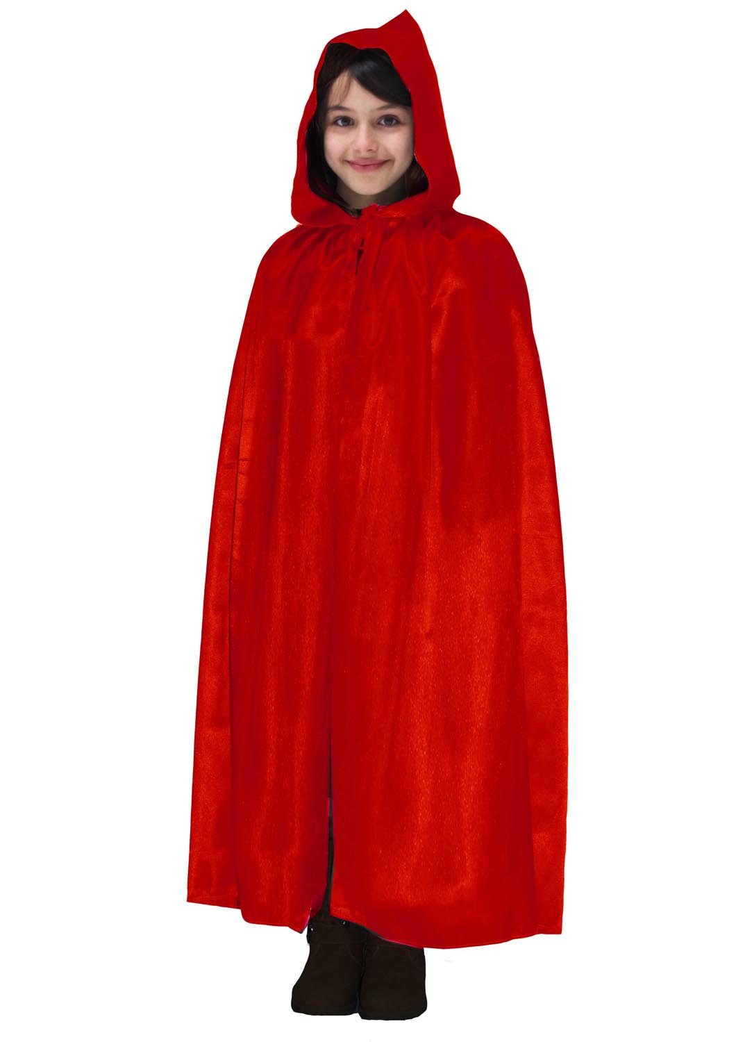 MANTELLO CAPPUCCIO BAMBINO ROSSO